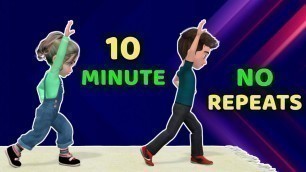 '10 MINUTE FULL BODY WORKOUT FOR KIDS - EXERCISE AT HOME'