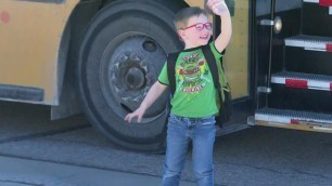 'We know the feeling: This kid was already over Monday when his school bus pulled up'