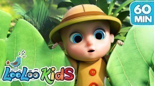 'Down In The Jungle, Peek a Boo, Zigaloo + More Nursery Rhymes | LooLoo KIDS'