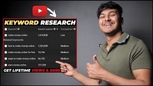 'How To Do Keyword Research For YouTube Videos (2022 UPDATED) | YouTube Keyword Research (HINDI)'