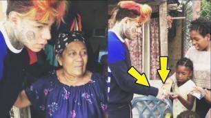 '6ix9ine Gives Money to Poor Kids in Dominican Republic'