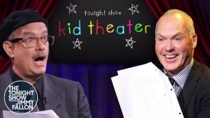 'Kid Theater with Tom Hanks and Michael Keaton | The Tonight Show Starring Jimmy Fallon'