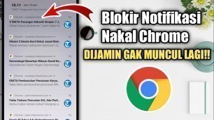 'Cara Memblokir Notifikasi Chrome Android'