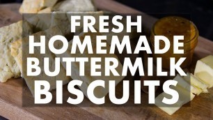 'Fresh Buttermilk Biscuits with Chef John | REC TEC Grills'