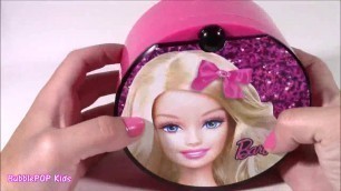 'Barbie Swinging Compact Makeup KIT! Creamy Eyeshadows LIP GLOSS! Mango Coconut Lip Balm! Beauty FUN'