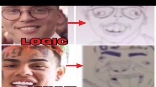 'KIDS TRY TO DRAW CELEBRITIES (feat 6IX9INE,logic,21 savage,the rock and more)'