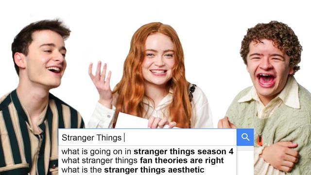 'Sadie Sink, Noah Schnapp & Gaten Matarazzo Answer the Web’s Most Searched Questions | WIRED'