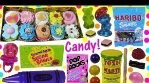 'CANDY BONANZA 14! POP Rocks GUM Marshmallow Cupcakes BLink POP Ring Toxic Waste Gummy Candies!'