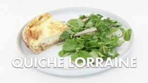 'Quiche Lorraine con ensalada de rábano y berros- Chef John Motta'