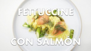 'Fettuccine con salmón - Chef John Motta'