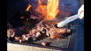 'Chef John Tesar Prepares Prime Rib of Bison at Meatopia Texas 2013'