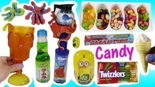 'CANDY BONANZA MANIA 2! DIY FIZZY Drink! Pie POP Fab Five Jelly Belly Beans! Gummy OCTOPUS! FUN'