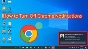 'How to stop notifications on chrome in pc'