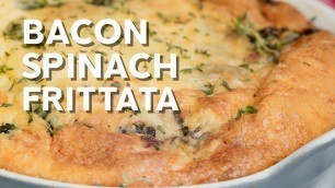 'Bacon spinach frittata • Quick and keto!'