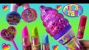 'Lisa Frank Beauty Haul! Projector Lip Balm Lipstick  Surprise Ice Cream Cone & More! Unboxing'