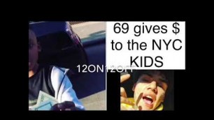 '6IX9INE GIVING CASH TO KIDS IN NYC'