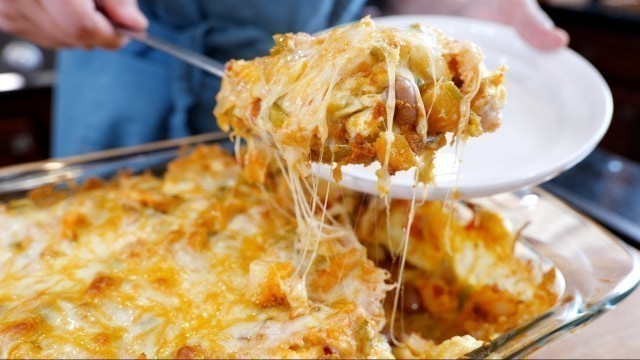 'Oven Baked Breakfast Casserole Recipe | (Chorizo, Potatoes, And Eggs)'