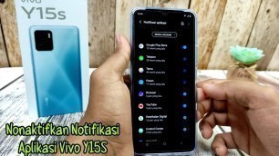 'Cara Menonaktifkan Notifikasi Aplikasi di HP Vivo Y15S'