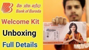 'Bank Of Baroda Welcome Kit Unboxing ¦ Bank of Baroda Debit Card ¦ Bank of Baroda account open hindi'