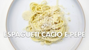 'Espagueti Cacio e Pepe - Chef John Motta'