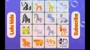 'Lulu kids | Animals, Animals sound, Animal sounds, Part - 1'