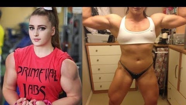 'Julia Vins - STRONGEST MUSCLE BARBIE  #gymworkout'