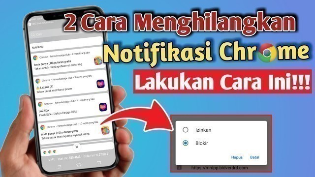 'Cara Menghilangkan Notifikasi Chrome | Hilangkan Notifikasi Google Chrome'