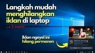 'Cara Menghilangkan Notifikasi Iklan Popup Google Chrome Pada Laptop'