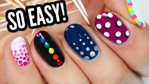 '5 Easy Dotticure Nail Art Designs For Beginners!'