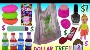 'Dollar Tree Haul Bonanza! Squishy Dough Balls Nail Polish Lip Balm Toys Bubbles CANDY! FUN'