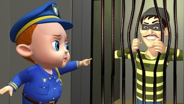 'Prison Escape | Baby Cops vs Robbers Jail Break | Nursery Rhymes & Kids Songs | Emmie Baby Songs'