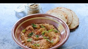 'Smoky Eggplant Baba Ganoush Topped with Almond Dukkah with Chef John McConnell of Clif Family Winery'