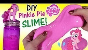 'DIY MLP Pinkie Pie SLIME! Make Super SHINY STRETCHY Pink SLIME Putty! Easy Recipe! SHOPKINS'