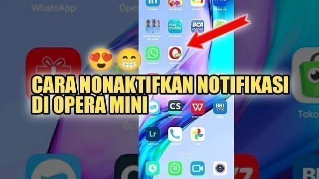 'CARA NONAKTIFKAN SEMUA NOTIFIKASI DI OPERA MINI'