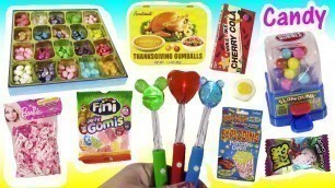 'CANDY BONANZA of Awesome! Space Ice Cream! Gummy EGGS! Turkey Flavored Gumballs Frozen Jelly Belly!'