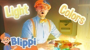 'Blippi Plays with Light and Colors at the Museum! | Educational Videos for Kids'