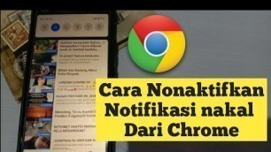 'Cara Menghilangkan Notifikasi Chrome Terbaru mudah dan cepat'