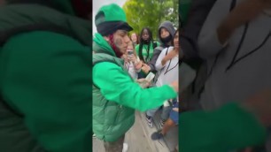 '6IX9INE DROPS COUPLE OF BANDS ON SCHOOL KIDS.