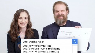 'Stranger Things\' Winona Ryder & David Harbour Answer the Web\'s Most Searched Questions | WIRED'