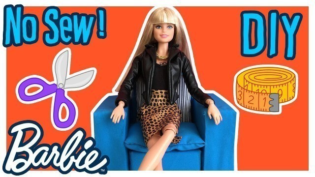 'DIY - How to Make Barbie Doll Sofa No Sew! - Barbie Furniture Tutorial - Making Kids Toys'