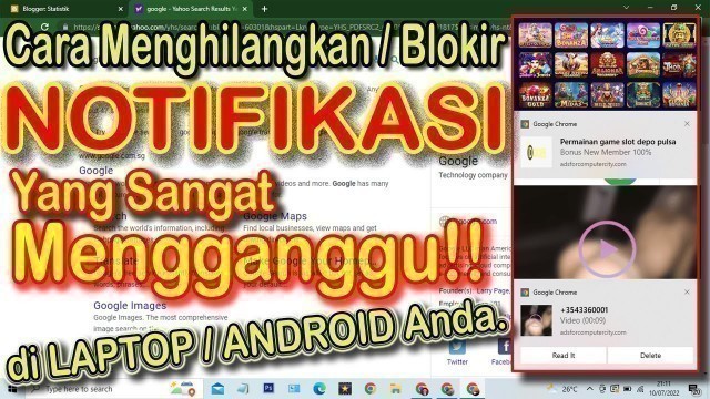 'Cara Mudah Blokir Notifikasi di Google Chrome atau Browser Pada Laptop atau Android Anda'