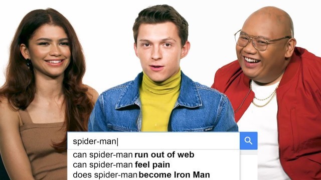 'Tom Holland, Zendaya & Jacob Batalon Answer the Web\'s Most Searched Questions | WIRED'