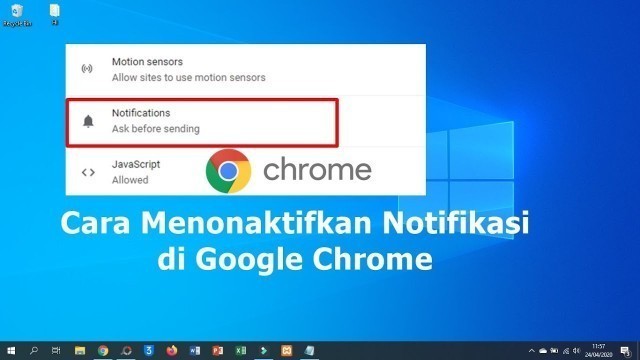 'Cara Menonaktifkan Notifikasi di Google Chrome'