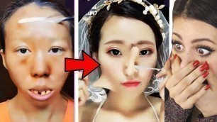 'Viral Asian MAKEUP TRANSFORMATION Tutorial'