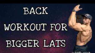 'Back Workout For BIGGER LATS | Getfitbysahib #backworkout #exercise'