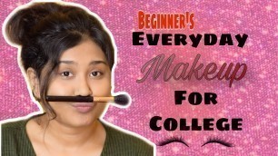 'EASY COLLEGE EVERYDAY MAKEUP TUTORIAL: quick and easy makeup for everyday| the roundshade chic'