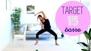 'Ballet Barre Total Body Workout Video - BARLATES BODY BLITZ Target 15 Barre'