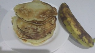 'BANANA PAN CAKE #HOME MADE MY BREAKFAST'