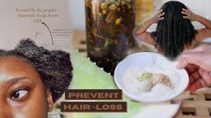 'DIY Ayurvedic Scalp Scrub Natural Hair | Healthy Scalp, Reduce Hair Loss'