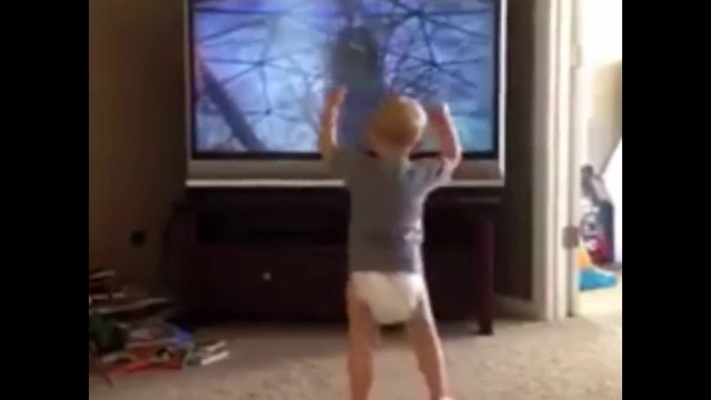 'Baby imitates Rocky (Full Video)'